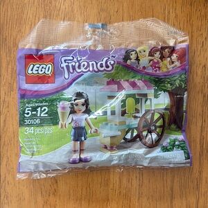 LEGO Friends with Emma 30106 Ice Cream Stand Set NEW Sealed 34 pieces
